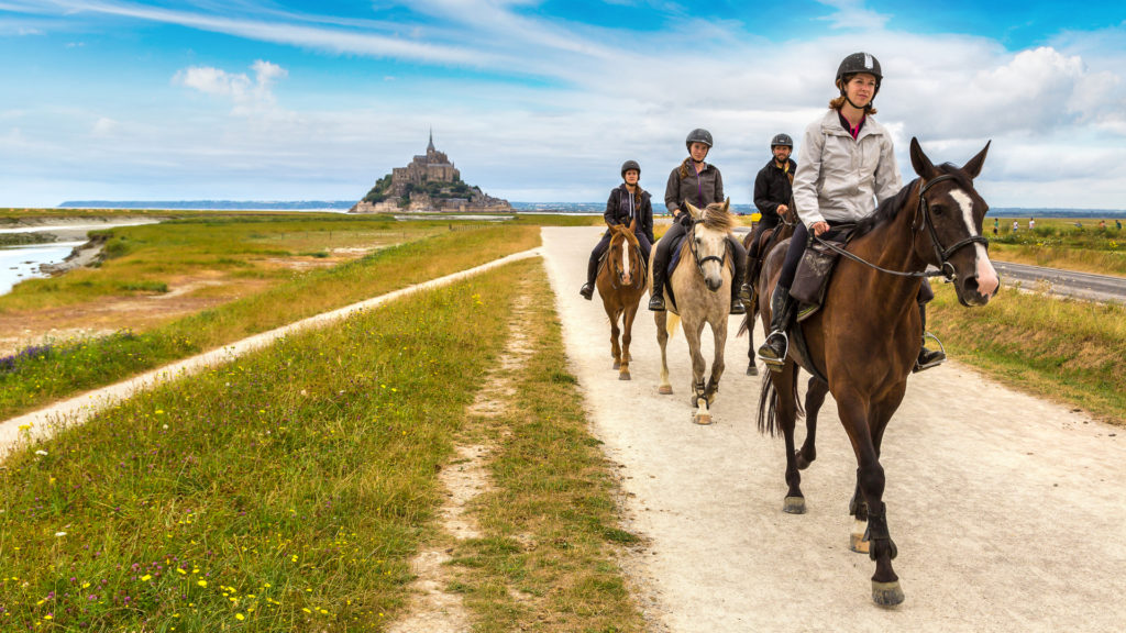 Randonnées à cheval au Mont Saint-Michel