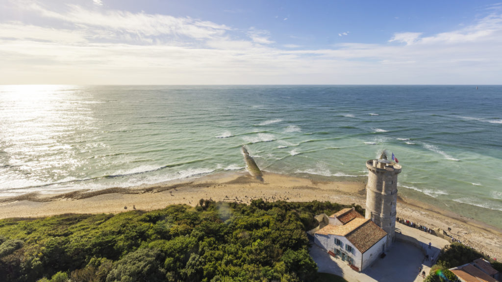 Vue depuis le Phare des Baleines sur l'Île de Ré