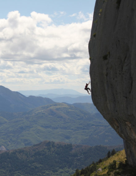 Exceptionnelle voie d'escalade à Gap