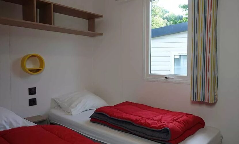 Chambre d'un mobil-home Cosy 2 chambres