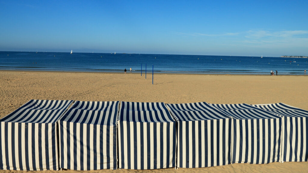 Cabines de la plage de Pornichet