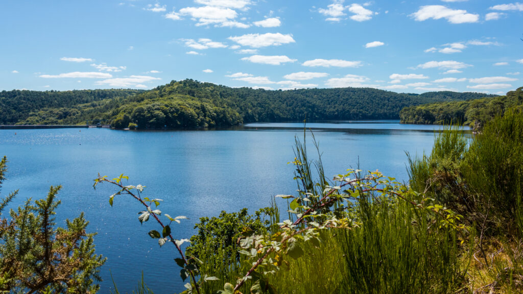 Lac de Guerlédan en Bretagne intérieure