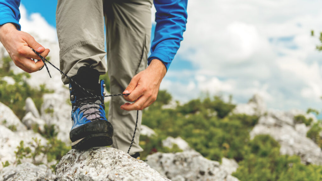 Chaussures de randonnée en montagne