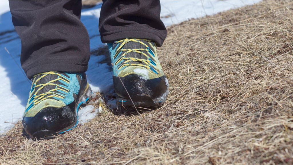 Chaussures de randonnée dans la neige