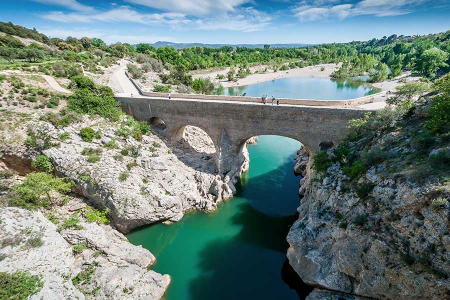Le Pont du Diable dans la vallée de l'Hérault