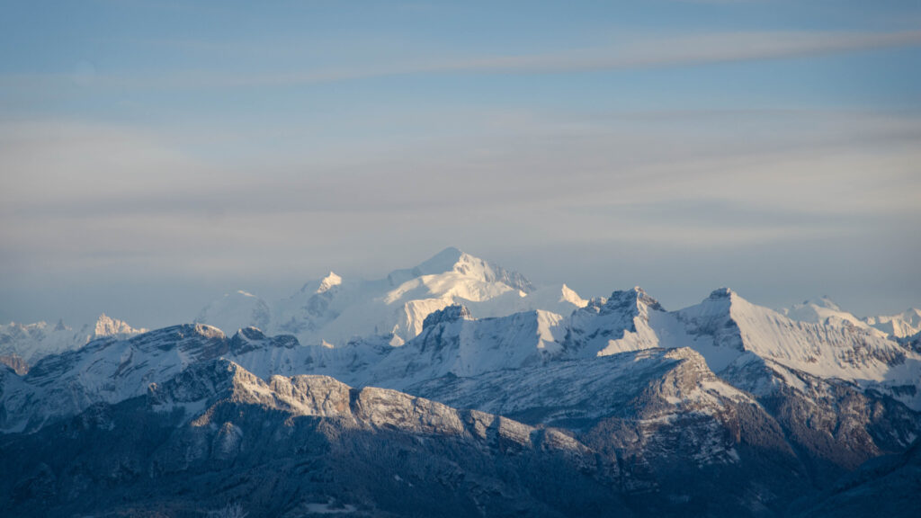 Mont Blanc vu du Mont Salève