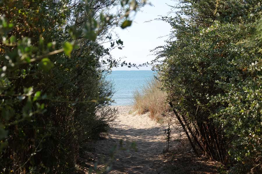 Chemin privé du Camping Pleine Mer