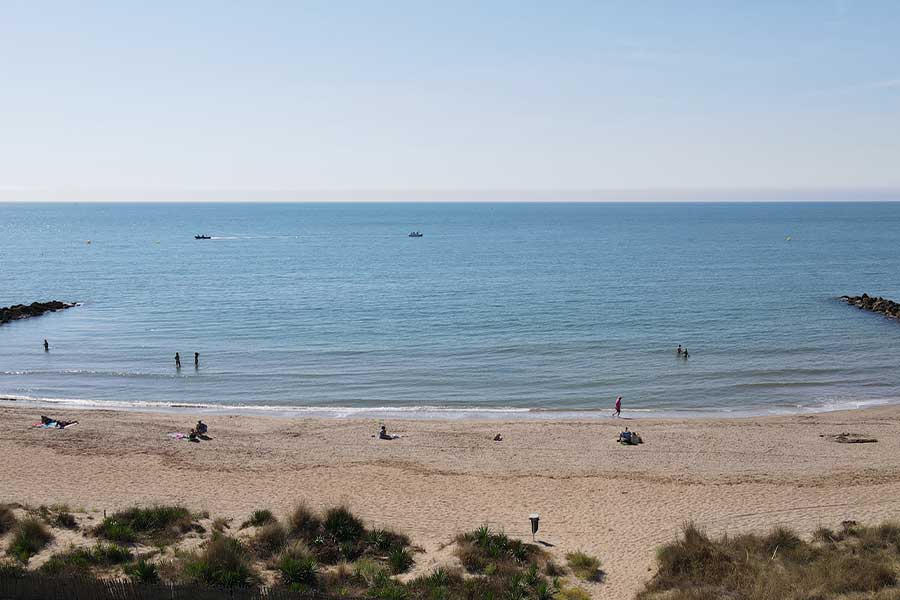 Plage de Vias, face au camping