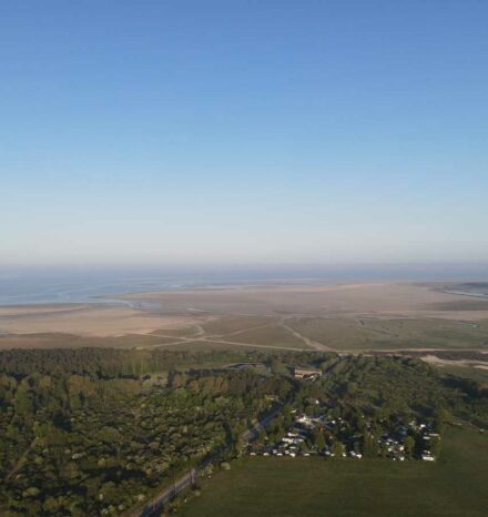 Camping les 3 Sablières vu du ciel