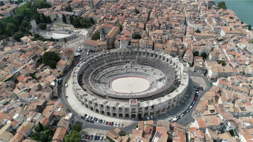 Arles vue du ciel