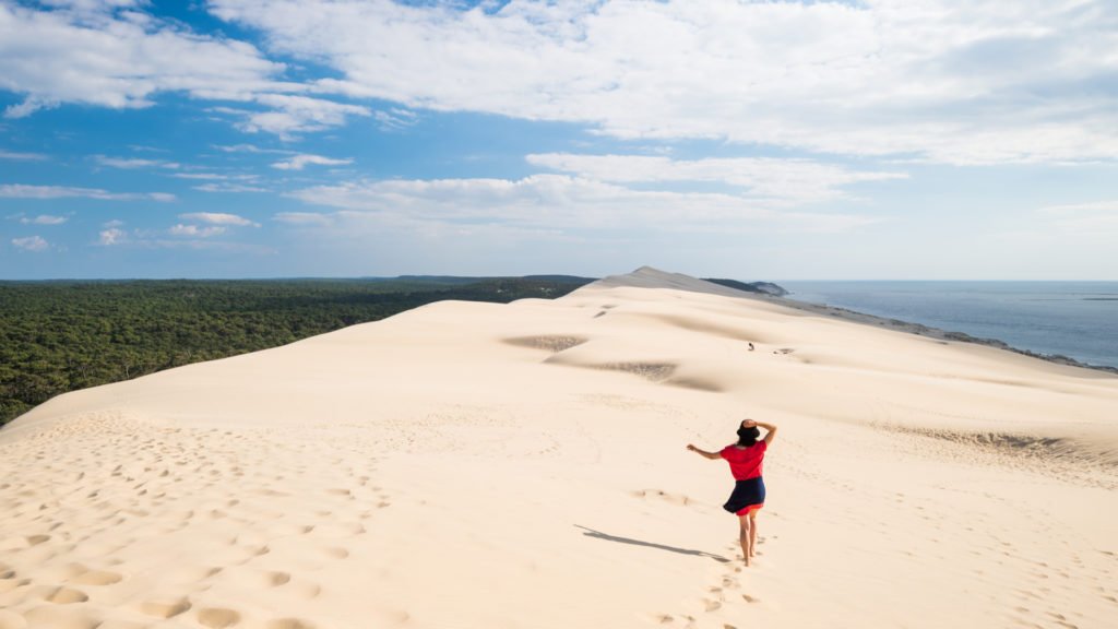 Somptueuse dune du Pilat accessible par la voie verte