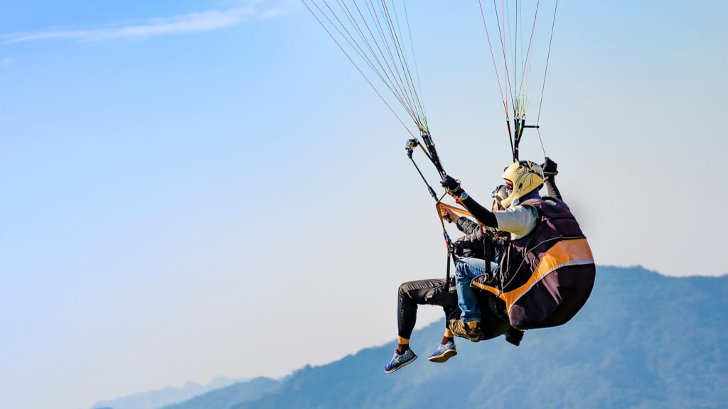 Vol en parapente au dessus du Pic Saint-Loup